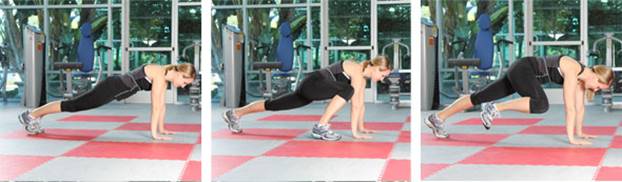 Plank with Hip Flexion/Extension